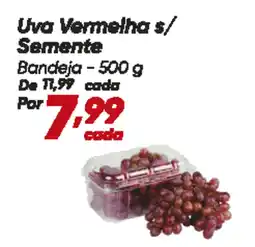 Dia Uva Vermelha s/ Semente Bandeja oferta