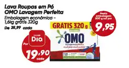 Dia Lava Roupas em Pó OMO Lavagem Perfeita oferta