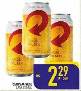 Mercantil Rodrigues Cerveja skol 350ml oferta