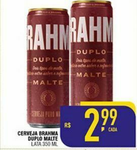 Mercantil Rodrigues Cerveja brahma duplo malte 350ml oferta