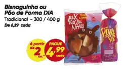 Dia Bisnaguinha ou Pão de Forma DIA oferta