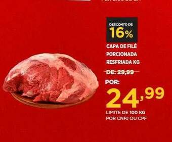Capa De Filé Porcionada Resfriada Kg
