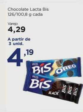 Apoio Mineiro Chocolate Lacta Bis oferta