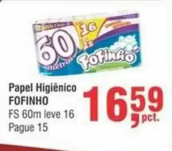 Papel Higiénico Fofinho Fs Leve 16 Pague 15