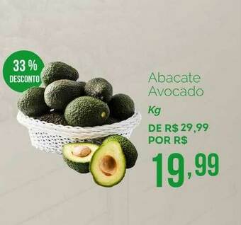Oba Hortifruti Abacate Avocado 33% Desconto oferta