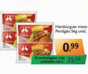 Supermercados ABC Hambúrguer Misto Perdigão oferta