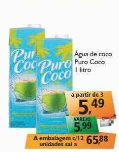 Supermercados ABC Agua De Coco Puro Coco oferta
