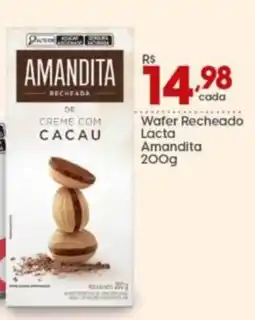 Supper Rissul Wafer Recheado Lacta Amandita oferta