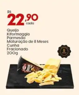 Supper Rissul Queijo Kiformaggio Parmesão Maturação de 8 Meses Cunha Fracionado oferta