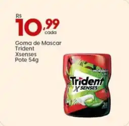 Supper Rissul Goma de Mascar Trident Xsenses Pote oferta