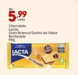 Supper Rissul Chocolate Lacta Ouro Branco/Sonho de Valsa Recheado oferta