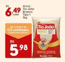 Supper Rissul Arroz Tio João Branco cada Tipo 1 oferta