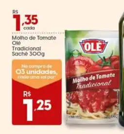 Supper Rissul Molho de Tomate Olé Tradicional Sache oferta