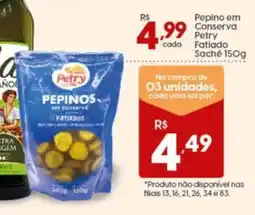 Supper Rissul Pepino em Conserva Petry Fatiado Sache oferta