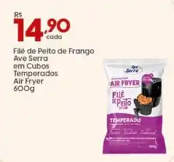 Supper Rissul Filé de Peito de Frango Ave Serra em Cubos Temperados Air Fryer oferta