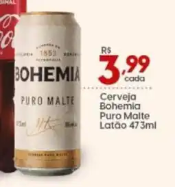 Supper Rissul Cerveja Bohemia Puro Malte Latão oferta