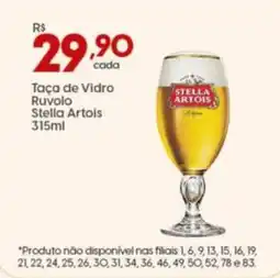 Supper Rissul Taça de Vidro Ruvolo Stella Artois oferta