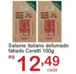Giga Atacado Salame italiano defumado fatiado Ceratti oferta