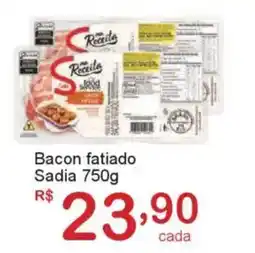 Giga Atacado Bacon fatiado Sadia oferta