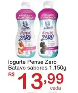 Giga Atacado logurte Pense Zero Batavo sabores oferta