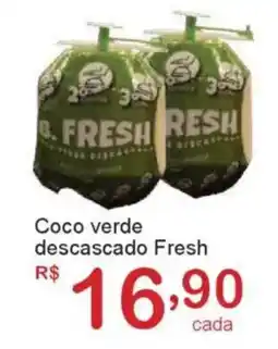 Giga Atacado Coco verde descascado Fresh oferta