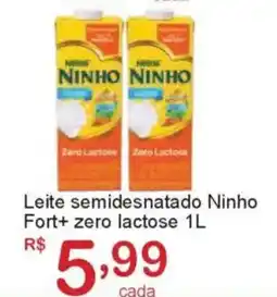 Giga Atacado Leite semidesnatado Ninho Fort+ zero lactose oferta