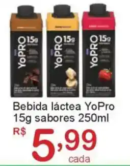 Giga Atacado Bebida láctea YoPro 15g sabores oferta