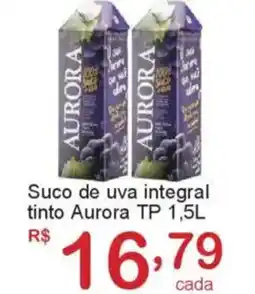 Giga Atacado Suco de uva integral tinto Aurora TP oferta