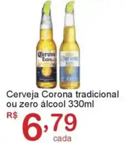 Giga Atacado Cerveja Corona tradicional ou zero álcool oferta