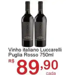 Giga Atacado Vinho italiano Luccarelli Puglia Rosso oferta