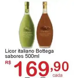 Giga Atacado Licor italiano Bottega sabores oferta