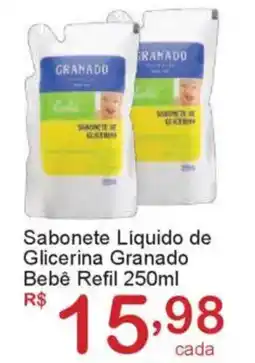 Giga Atacado Sabonete Liquido de Glicerina Granado Bebê Refil oferta