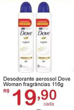 Giga Atacado Desodorante aerossol Dove Woman fragrâncias oferta