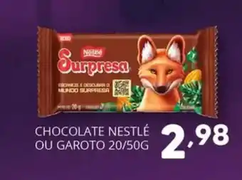 Chocolate nestlé ou garoto