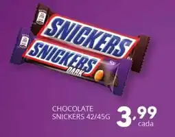 Supermercados Guanabara Chocolate snickers oferta