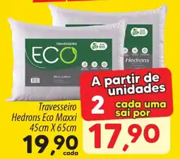Asun Travesseiro Hedrons Eco Maxxi oferta