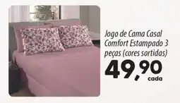 Asun Jogo de Cama Casal Comfort Estampado 3 peças oferta
