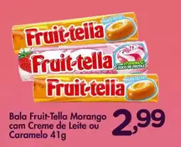 Confiança Supermercados Bala Fruit-Tella Morango com Creme de Leite ou Caramelo oferta