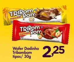 Confiança Supermercados Wafer Dadinho Tribombom tipos oferta