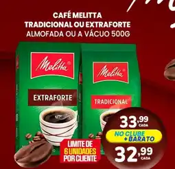 Rede Bom Lugar Café melitta tradicional ou extraforte almofada ou a vácuo oferta
