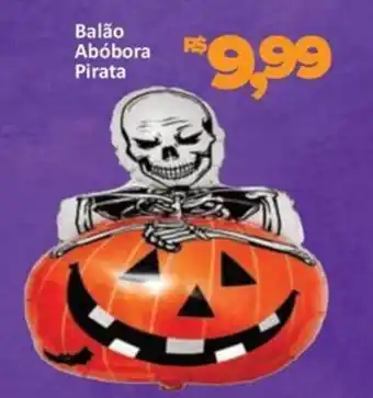 Supermercados Savegnago Balão Abóbora Pirata oferta