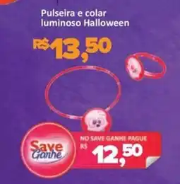 Supermercados Savegnago Pulseira e colar luminoso Halloween oferta