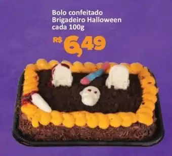Supermercados Savegnago Bolo confeitado Brigadeiro Halloween cada oferta