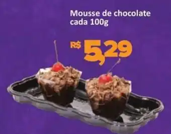 Supermercados Savegnago Mousse de chocolate cada oferta