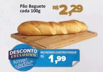 Supermercados Savegnago Pão Baguete cada oferta