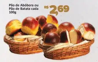 Supermercados Savegnago Pão de Abóbora ou Pão de Batata cada oferta