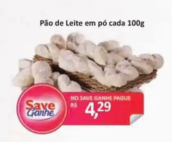 Supermercados Savegnago Pão de Leite em pó cada oferta