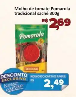 Supermercados Savegnago Molho de tomate Pomarola tradicional sachê oferta