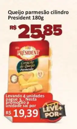 Supermercados Savegnago Queijo parmesão cilindro President oferta