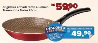 Supermercados Savegnago Frigideira antiaderente aluminio Tramontina Turim oferta
